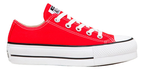 Zapatillas Converse Lifestyle Mujer Chuck T Lift Ox Rojo Ras