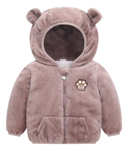 Sudadera Con Capucha De Forro Polar Para Bebés Y Niñas, Otoñ