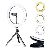 Iluminador Led 20cm Suporte Usb Luz Celular Foto Filmagens C