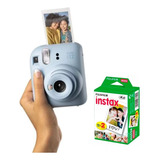 Câmera Mini 12 Instax Azul Com 20 Filmes  Fujifilm