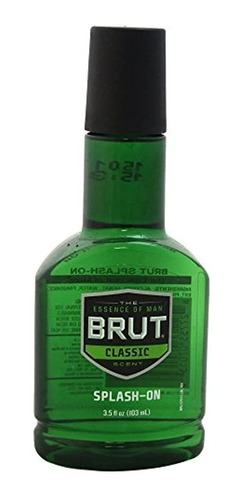 Brut Splash-on - Aroma Clásico Para Hombre, 3.5 Onzas