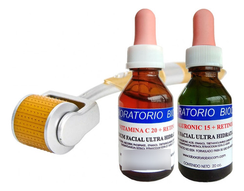 Sueros A. Hialuronico + Vit C + Dermaroller Zgts 192 Facial