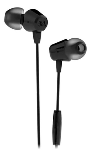 Fone De Ouvido In-ear Jbl C50hi Com Microfone P2 Preto