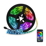 Cinta De Luz Led Multicolor 5metros Bluethooth + Control Rgb