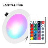 Luz Empotrada De 12 W, Color Rgbw Con Luz Empotrada