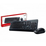 Combo Teclado Y Mouse Genius Usb Km-160 Pc Con Cable