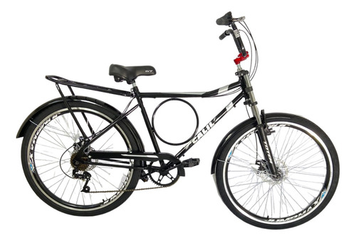 Bicicleta Aro 26 Calil Barra Forte 6v Freio Disco Suspensão 