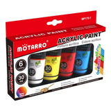 Pintura Acrilica Textil Ropa Pigmento Escolar 6 Color 30ml