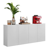 Aparador Buffet 4 Portas Veneza Multimóveis Fg3555 Branco