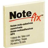 Bloco Adesivo Notefix Post-it Amarelo - 76mmx76mm - 100 Fls
