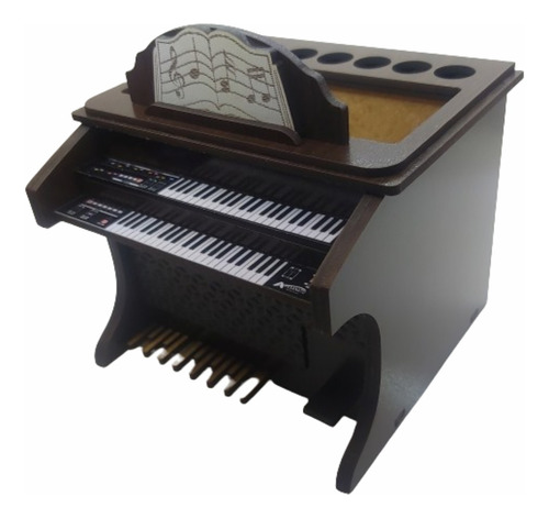 Mini Piano Porta Lápis, Porta Trecos