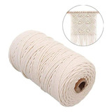 Cordón Macramé Torcido 3mm 220 Metros 1kg 100% Algodón