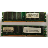 Memoria Ram Genérica 256mb Ddr X 2 - Total 512 Mb - La Plata