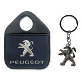 Llavero Peugeot Logo Metalico + Bolsa Residuo
