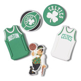 Jibbitz Nba Boston Celtics Pack 5 Unico - Tamanho Un