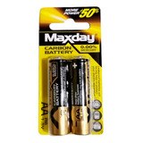 Pilas Baterias X4unidades Aa Maxday Carbono 1.5v R6