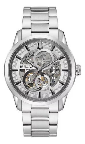 Reloj Bulova 96a267 Automático Hombre  Sutton Skeleton