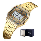 Reloj Digital Impermeable Elegante Skmei Diamond