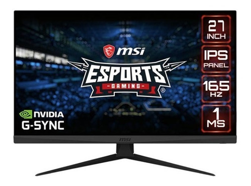 Monitor Msi 27  165 Hz Ips Fhd 1 Ms G-sync 1920 X 1080 Hdmi