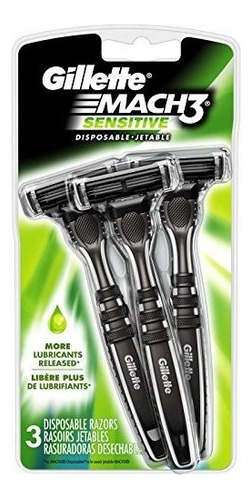 Afeitadoras Gillette Mach 3 Maquinillas De Afeitar Sensibles