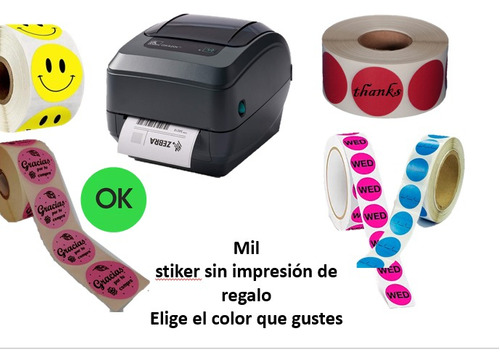 Impresora Gk420t Zebra Seminueva,crea Tus Propias Etiquetas¡