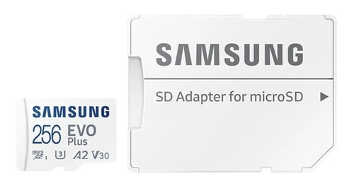 Tarjeta Micro Sd Samsung Evo Plus 256 Gb 130 Mb/s Catálo