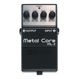 Pedal Boss Metal Core Ml 2 Distortion Color Negro