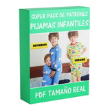 Patrones Pijamas Niños Niñas Moldes Imprimibles Tamaño Real