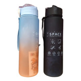 Botella De Agua Deportiva Space Con Stikers  ( )