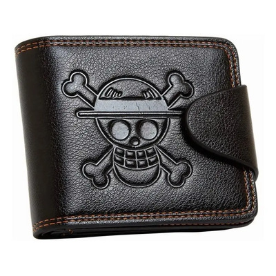 Cartera De One Piece Luffy Anime Alta Calidad Color Negro | MercadoLibre