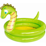 Piscina Infantil Inflable De Dinosaurio De 2 Anillos Pa...