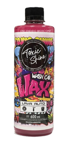 Shampoo Wax Toxic Shine Con Cera De Carnauba 600ml