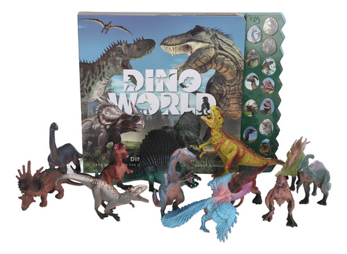 Libro De Sonidos De Dinosaurios Para Niños, 12 Tipos De Rugi