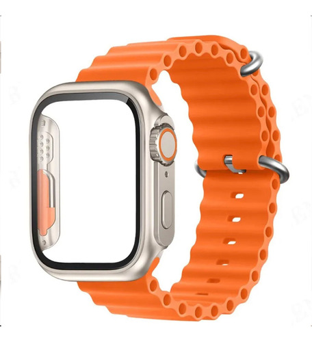 Pulseira Silicone Ocean Compatível Com Apple Watch 9 45mm