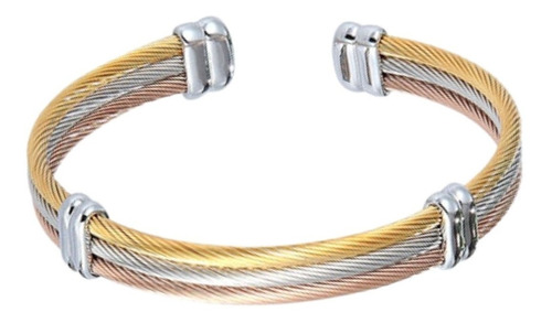 Pulseira Bracelete Masculino Em Aço Modelo Ajustável Oferta