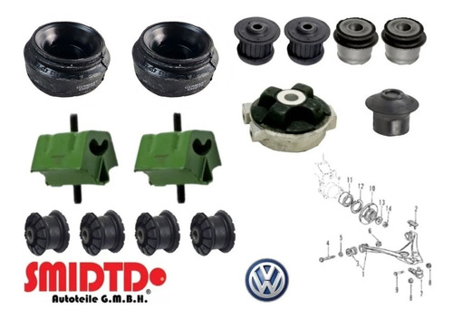 4 Soprtes Motor Y 1 Caja 2 Bases 8 Bujes Vw Corsar 1.8 82-89