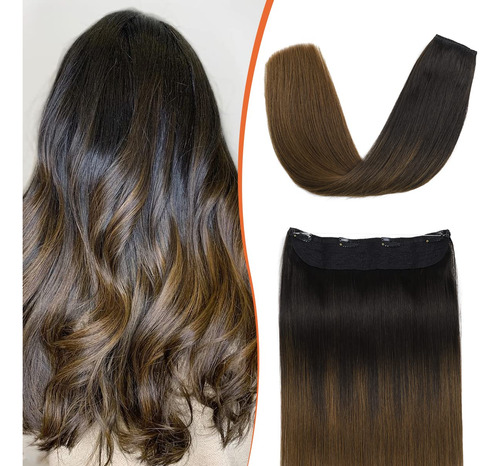 Xdhair Extensiones De Cabello Humano Real De Color Negro Deg