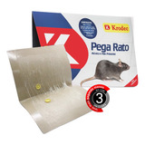 Kit Com 3 Ratoeira Adesiva Pega Cola Rato Ratazana Krodec