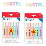 2 Paquetes Marcatextos Color Pastel 6 Uds Mexicopaper