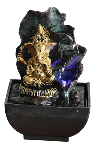 Estatua De Buda Ganesha Fuente De Agua De Mesa Elefante Dios