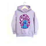 Buzo Stitch Niñas Y Teens Con Capucha Friza Hoodie Disney® 