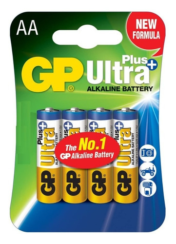 Pila Gp Ultra/ Paquete De 4 Alcalina Aa 1,5v/n°1 Del Mercado