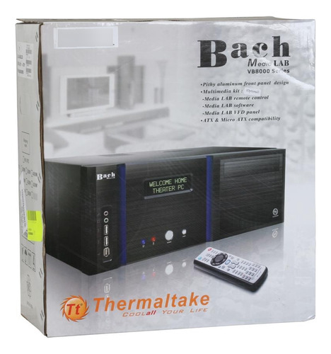 Gabinete Htpc/atx Thermaltake Bach Media Lab Vb8000bns