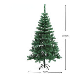 Árvore De Natal Pinheiro Verde 1.50cm Cheia 