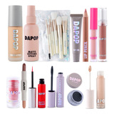 Combo Dapop Maquillaje + Brochas Premium Ideal Para Regalo