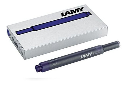 Tinta Lamy Azul Oscuro T10: Pack 25 Cartuchos (5 Cajitas)