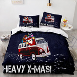 Juegos De Cama De 3 Piezas De Dibujos Animados Merry Christm