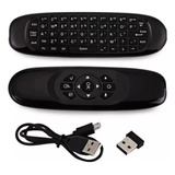  Mini Controle C/ Teclado Air Mouse P/ Smart Tv Pc E Box