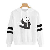 Buzo Saco Hoodies Blanco Mujer Niña Osos Escandalosos Panda