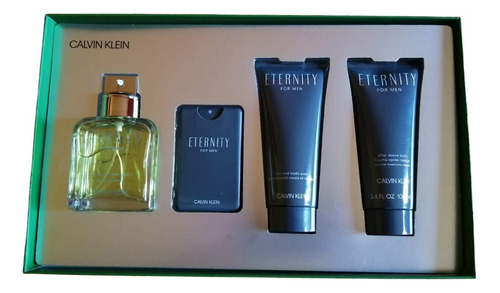 Set De Fragancia Calvin Klein Eternity Para Hombre 4 Pzs